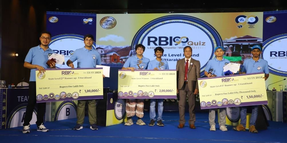 आरबीआई ने राष्ट्रव्यापी RBI90 क्विज़ प्रतियोगिता के साथ मनाई 90वीं वर्षगांठ, देहरादून में आयोजित प्रतियोगिता में 72 विद्यार्थियों की 36 टीमों ने की प्रतिस्पर्धा