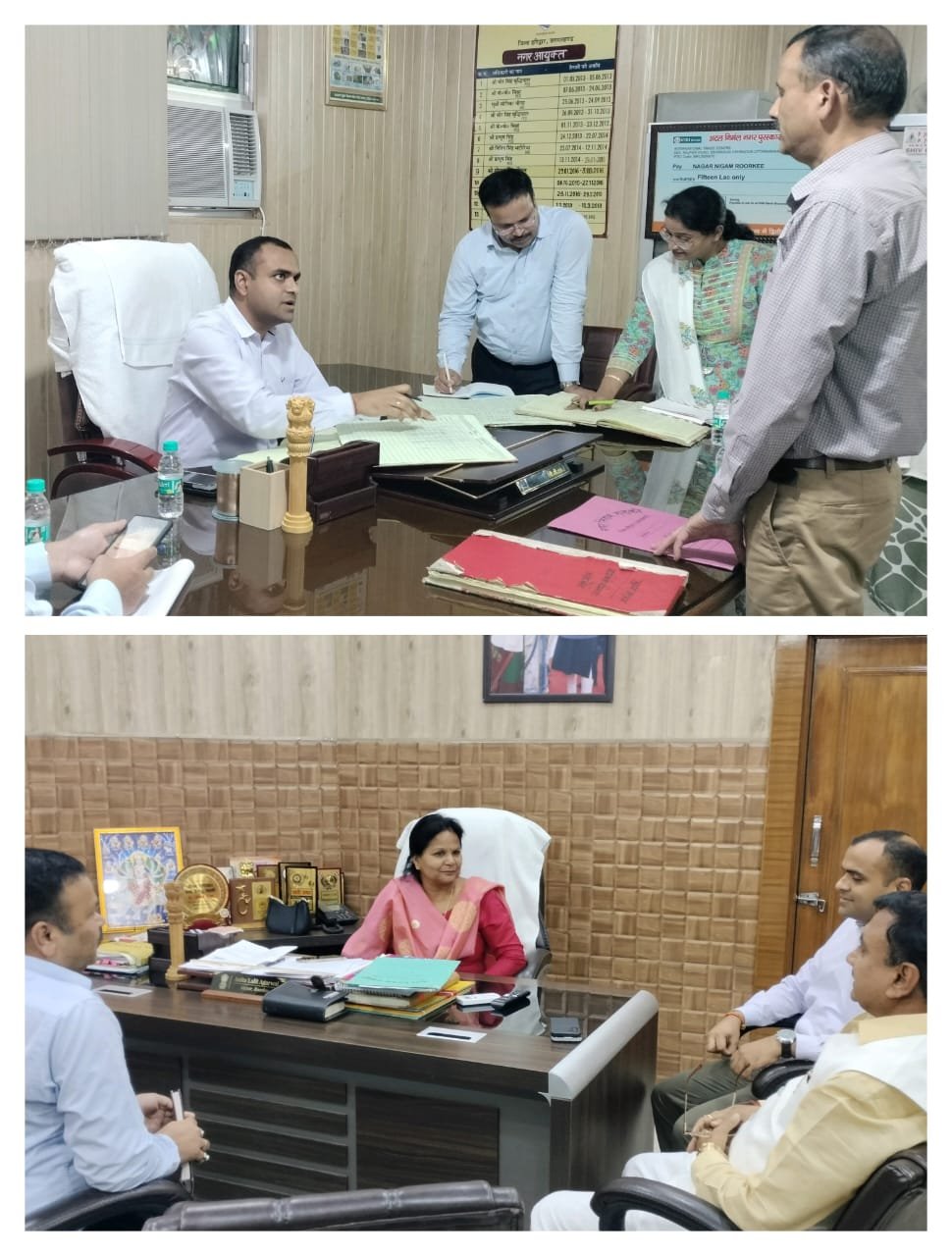 डीएम मयूर दीक्षित ने किया नगर निगम रुड़की का औचक निरीक्षण, अनुपस्थित मिले कई कर्मचारी, भेजा नोटिस