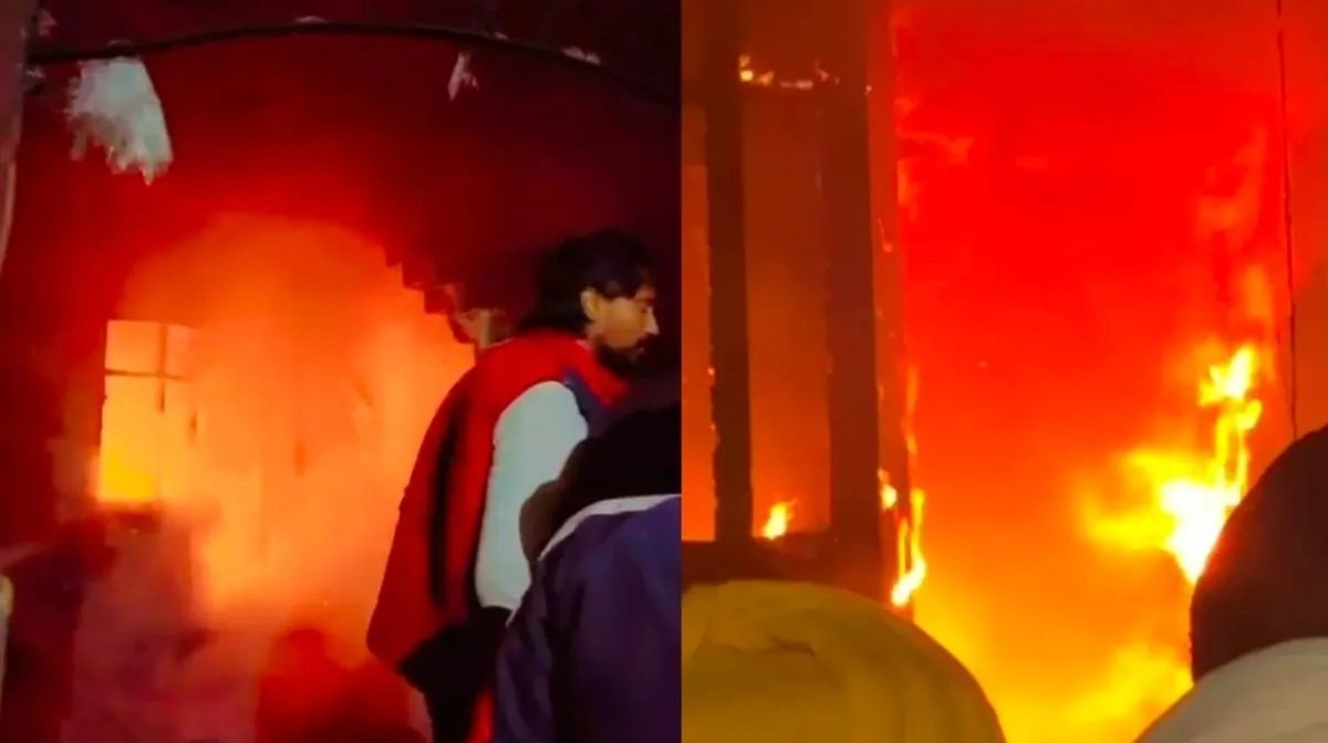 बड़ा हादसा : सिलेंडर ब्लास्ट के बाद तीन घरों में आग लगने से पांच लोगों की मौत