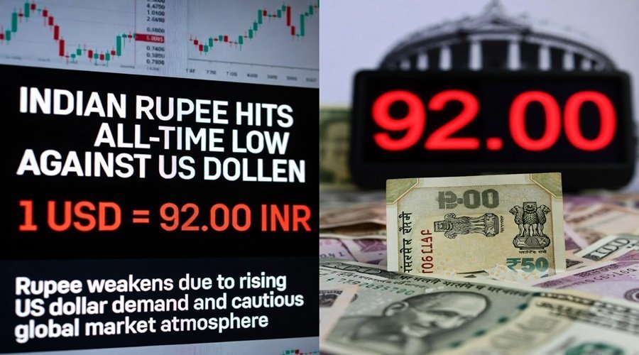 अमेरिकी डॉलर के मुकाबले अब तक के सबसे निचले स्तर पर भारतीय रुपया  