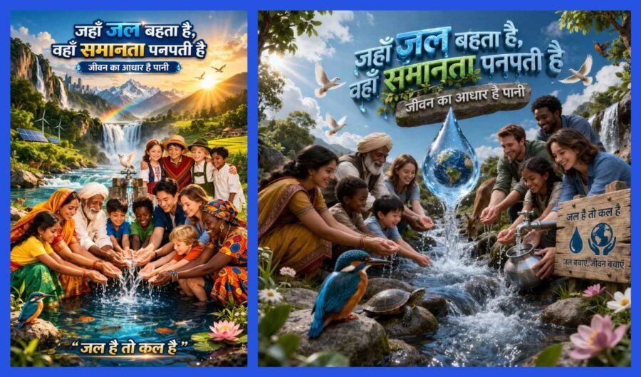 “जहाँ जल बहता है, वहाँ समानता पनपती है” – जीवन का आधार है पानी