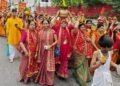 धर्मपुर के प्राचीन श्री शिव मन्दिर का वार्षिक उत्सव भव्य कलश एवं शोभा यात्रा के साथ शुरू